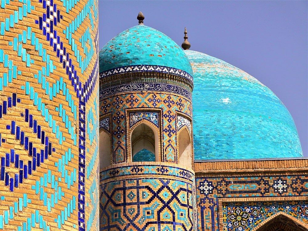7 Uzbekistan Samarkand Registan Architectural detail of the Madrasas ST.jpg